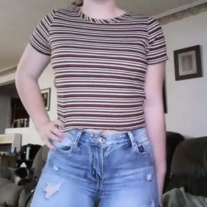Striped crop top 💖